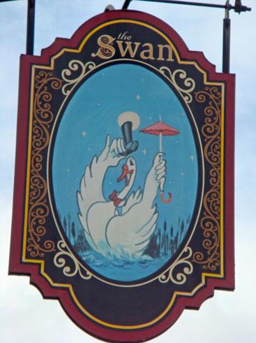 Swan pub sign